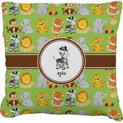 Safari Faux-Linen Throw Pillow 26" (Personalized)