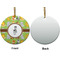 Safari Ceramic Flat Ornament - Circle Front & Back (APPROVAL)