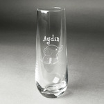 Safari Champagne Flute - Stemless Engraved - Single (Personalized)