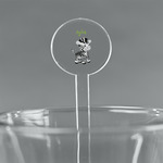 Safari 7" Round Plastic Stir Sticks - Clear (Personalized)