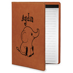 Safari Leatherette Portfolio with Notepad - Small - Single Sided (Personalized)