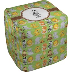 Safari Cube Pouf Ottoman - 18" (Personalized)