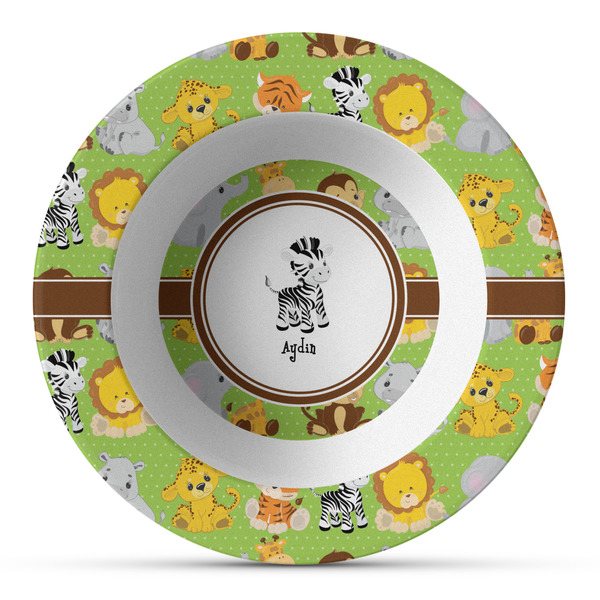 Custom Safari Plastic Bowl - Microwave Safe - Composite Polymer (Personalized)