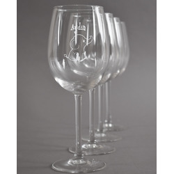 Safari Wine Glasses (Set of 4) (Personalized)