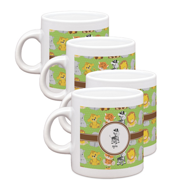 Custom Safari Single Shot Espresso Cups - Set of 4 (Personalized)