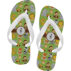 Safari Flip Flops - Large (Personalized)