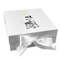 Safari Gift Boxes with Magnetic Lid - White - Front