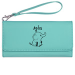 Safari Ladies Leatherette Wallet - Laser Engraved- Teal (Personalized)