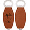 Safari Leather Bar Bottle Opener - Front and Back (single sided)