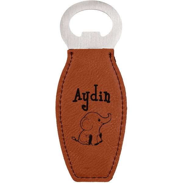 Custom Safari Leatherette Bottle Opener (Personalized)