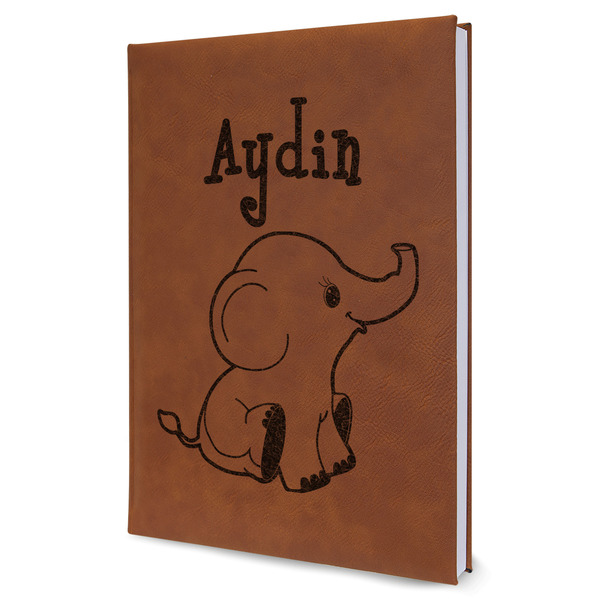 Custom Safari Leather Sketchbook - Large - Double Sided (Personalized)