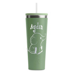 Safari RTIC Everyday Tumbler with Straw - 28oz - Light Green - Double-Sided (Personalized)