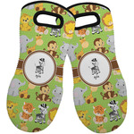 Safari Neoprene Oven Mitts - Set of 2 w/ Name or Text