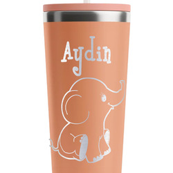 Safari RTIC Everyday Tumbler with Straw - 28oz - Peach - Double-Sided (Personalized)