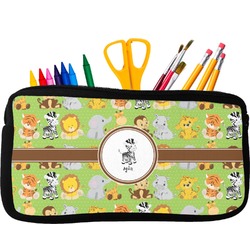 Safari Neoprene Pencil Case - Small w/ Name or Text