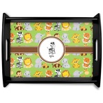 Safari Black Wooden Tray - Large (Personalized)