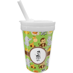 Safari Sippy Cup with Straw (Personalized)