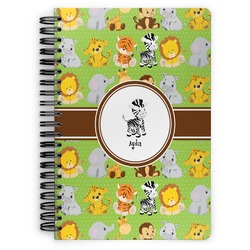 Safari Spiral Notebook - 7x10 w/ Name or Text