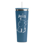 Safari RTIC Everyday Tumbler with Straw - 28oz - Steel Blue - Double-Sided (Personalized)