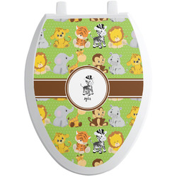 Safari Toilet Seat Decal - Elongated (Personalized)