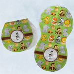 Safari Burp Pads - Velour - Set of 2 w/ Name or Text