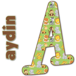 Safari Name & Initial Decal - Up to 18"x18" (Personalized)
