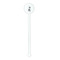 Safari White Plastic 5.5" Stir Stick - Round - Single Stick