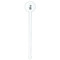 Safari White Plastic 7" Stir Stick - Round - Single Stick