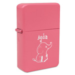 Safari Windproof Lighter - Pink - Single Sided (Personalized)