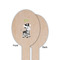 Safari Wooden Food Pick - Oval - Single Sided - Front & Back