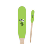 Safari Paddle Wooden Food Picks - Double Sided (Personalized)