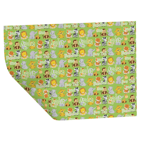 Custom Safari Wrapping Paper Sheets - Double-Sided - 20" x 28" (Personalized)