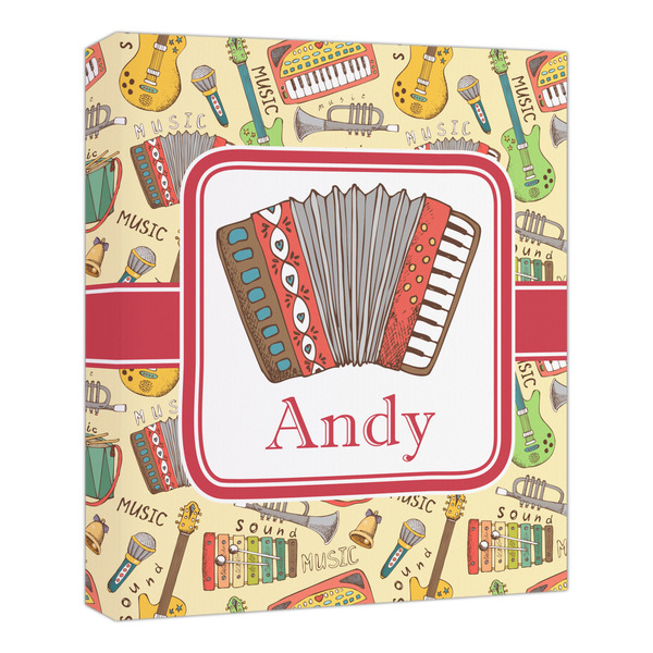 Custom Vintage Musical Instruments Canvas Print - 20x24 (Personalized)