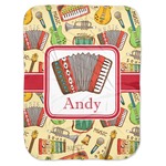 Vintage Musical Instruments Baby Swaddling Blanket (Personalized)