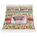 Vintage Musical Instruments Comforter Set - King (Personalized)