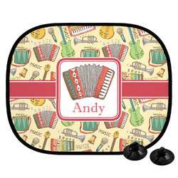 Vintage Musical Instruments Car Side Window Sun Shade (Personalized)
