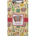 Vintage Musical Instruments Clipboard (Legal Size) (Personalized)