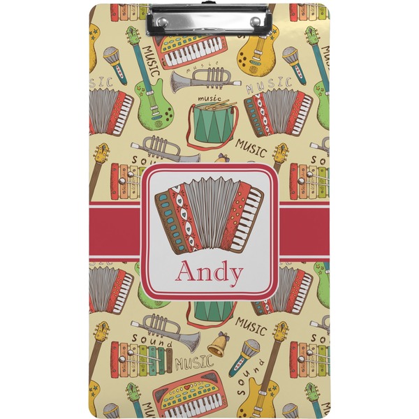 Custom Vintage Musical Instruments Clipboard (Legal Size) (Personalized)