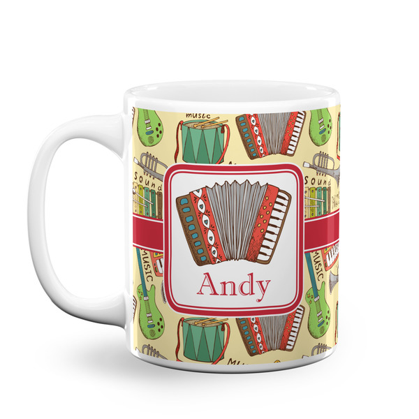 Custom Vintage Musical Instruments Coffee Mug (Personalized)