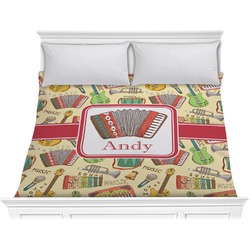 Vintage Musical Instruments Comforter - King (Personalized)