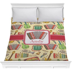 Vintage Musical Instruments Comforter - Full / Queen (Personalized)