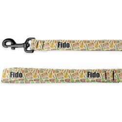 Vintage Musical Instruments Deluxe Dog Leash - 4 ft (Personalized)