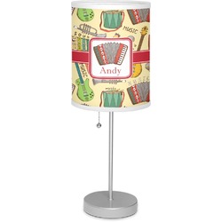 Vintage Musical Instruments 7" Drum Lamp with Shade Linen (Personalized)