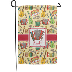 Vintage Musical Instruments Garden Flag (Personalized)