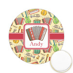 Vintage Musical Instruments Printed Cookie Topper - 2.15" (Personalized)