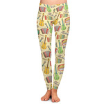 Vintage Musical Instruments Ladies Leggings - Extra Large