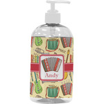 Vintage Musical Instruments Plastic Soap / Lotion Dispenser (16 oz - Large - White) (Personalized)