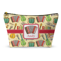 Vintage Musical Instruments Makeup Bag - Small - 8.5"x4.5" (Personalized)