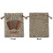 Vintage Musical Instruments Medium Burlap Gift Bag - Front Approval