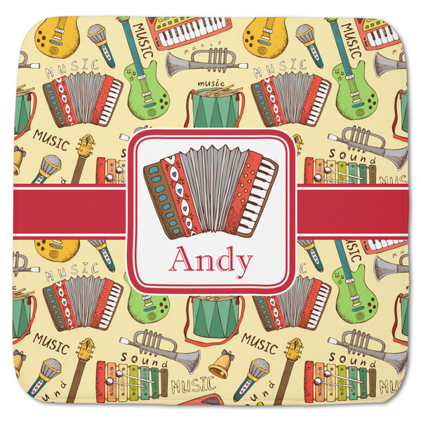 Custom Vintage Musical Instruments Memory Foam Bath Mat - 48"x48" (Personalized)